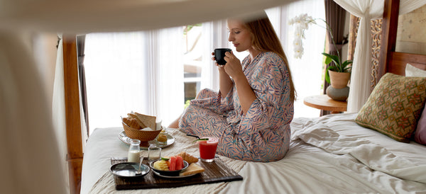 breakfast in bed surprise | date night in ideas