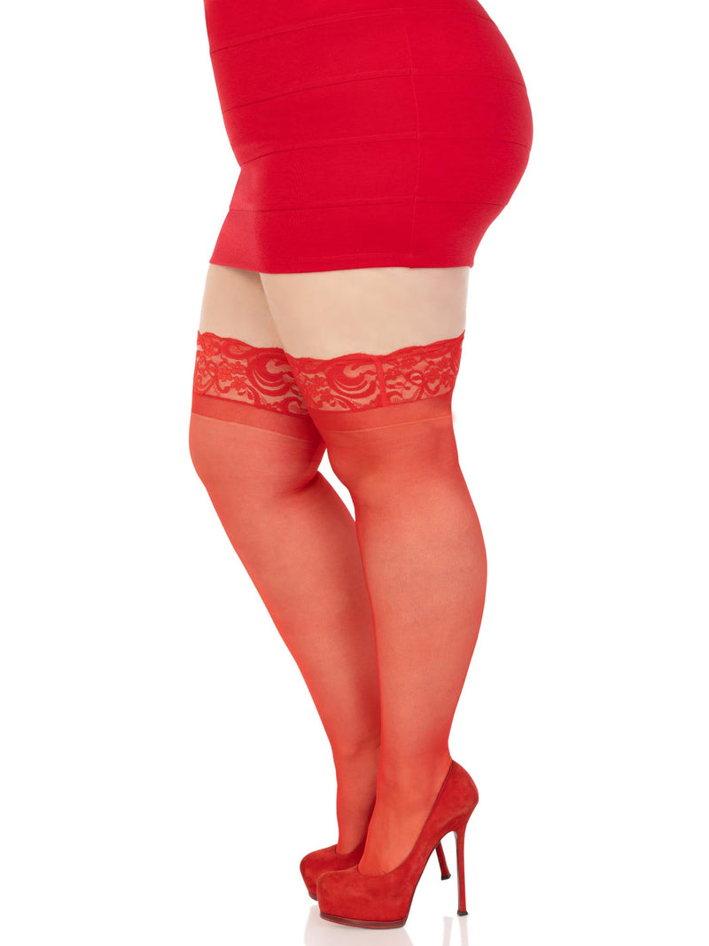 Nora Thigh High Plus Size Stockings