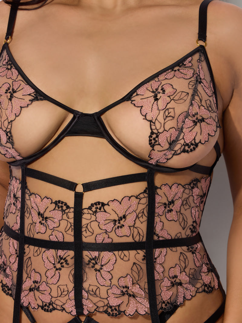 Nova Lace Plus Size Corset Set