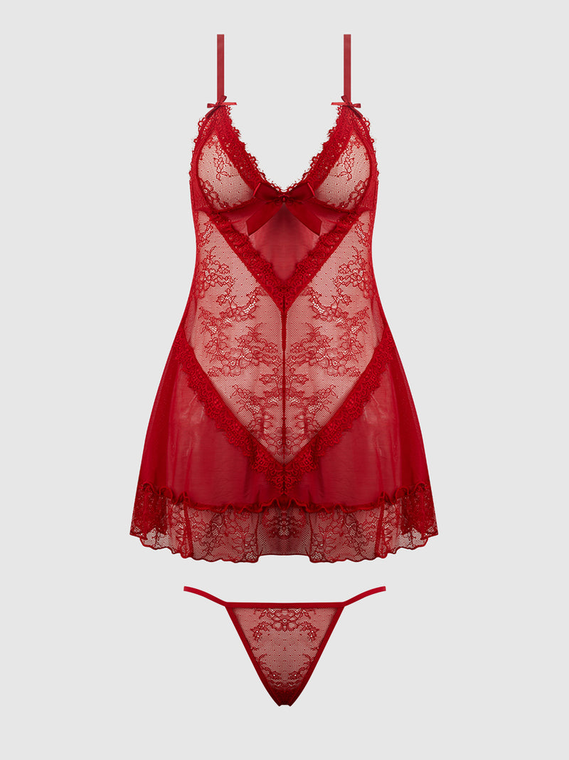 Kiki Lace Babydoll Set