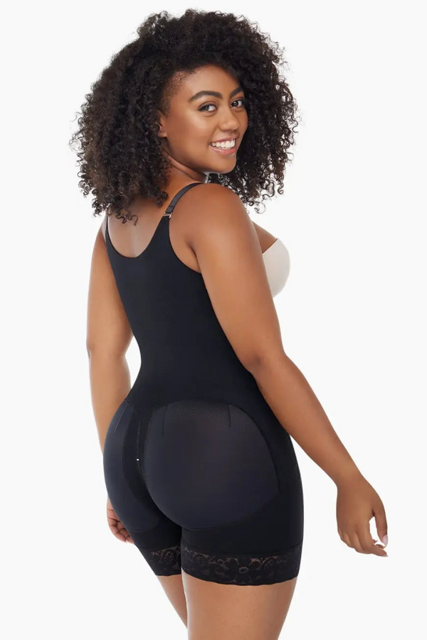 BBL Effect Chic Body Shaper | Anya Lust Luxury Shapewear | BBL Effect Chic Body Shaper In Black With High Back Control