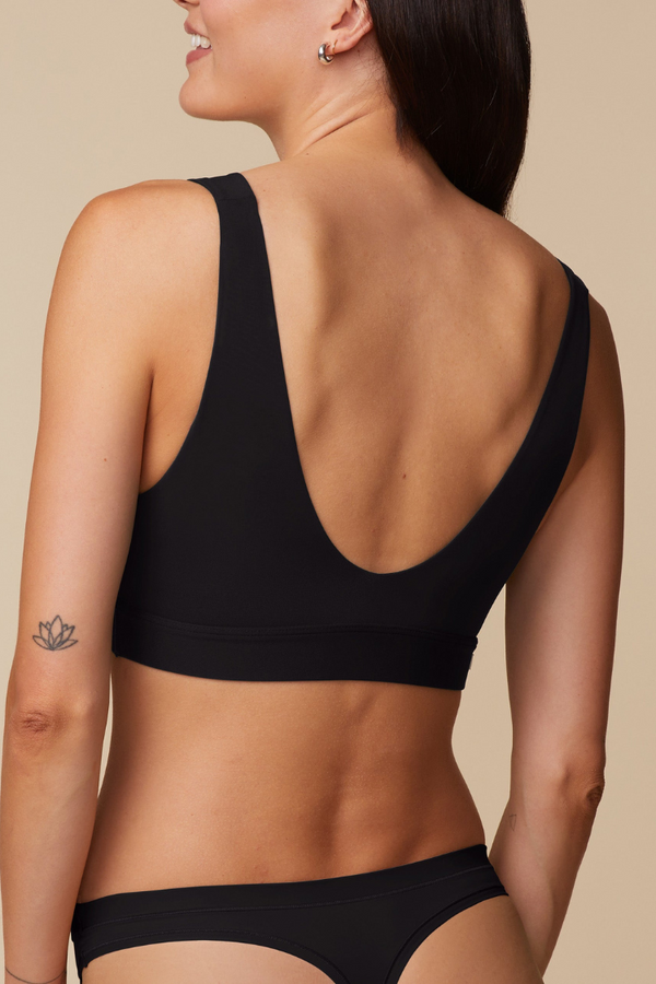Bliss Bralette in Black | Anya Lust Luxury Lingerie | Sexy Bralette featuring smooth microfiber fabric and U-back detail