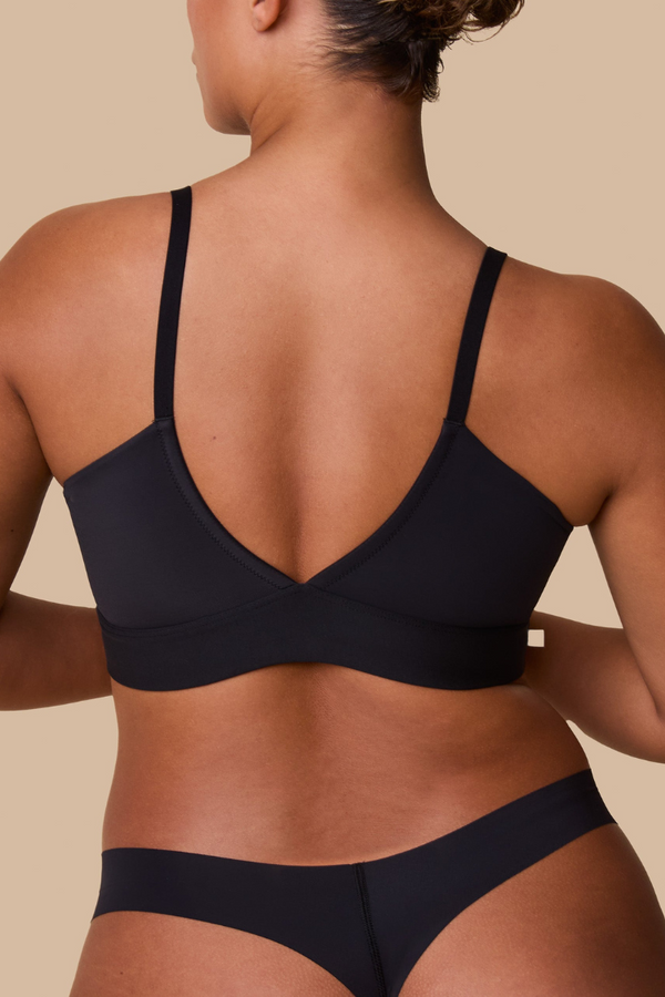 Bliss Bralette in Black | Anya Lust Luxury Black Lingerie for Women | Sexy Bralette featuring fully adjustable straps and a wide supportive band