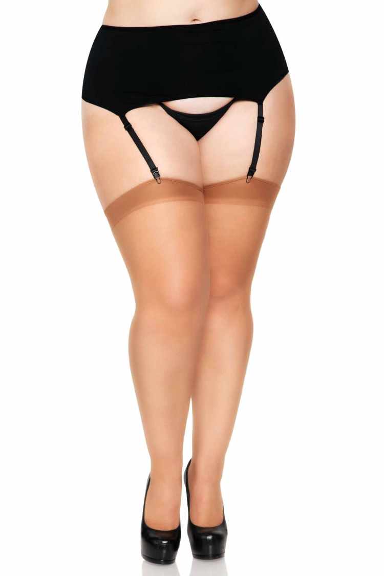Dex Sheer Plus Size Stockings | Anya Lust Luxury Lingerie | Alluring Plus size stockings for women