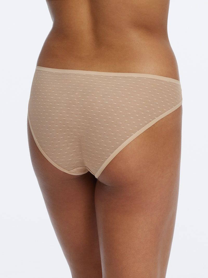 Dotty Sheer Panty in Cashmere | Anya Lust Lingerie | Sexy Soft Sheer Panty for Women