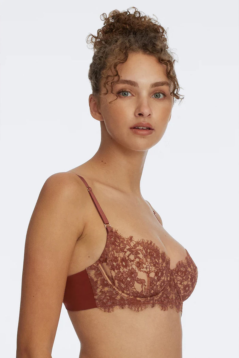 Entice Balconette Bra - Clay