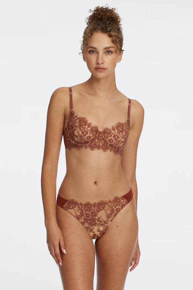 Entice Balconette Bra - Clay