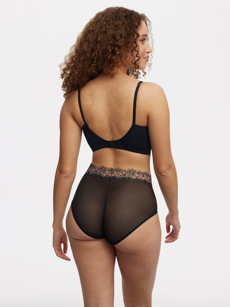 Entice Longline Bra | Anya Lust Luxury Lingerie | Sexy Black Lace Longline Bra with Adjustable back Straps and Hook & Eye closure for women