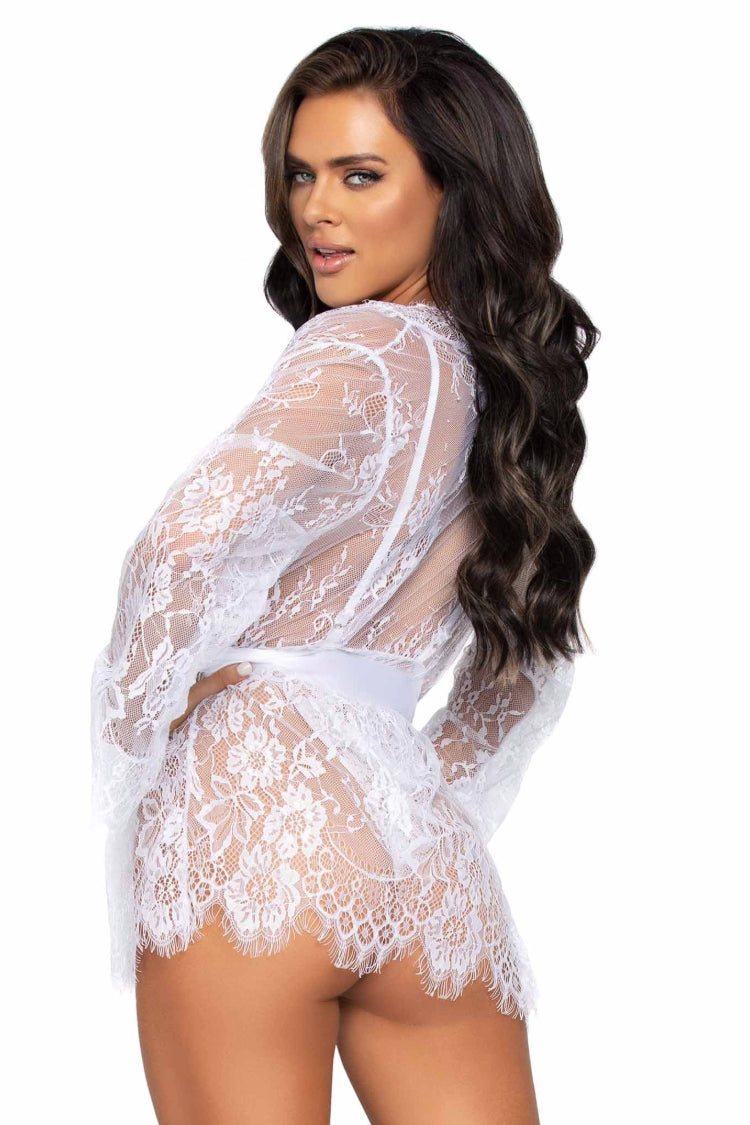 Rosa Lace Robe & Teddy Set