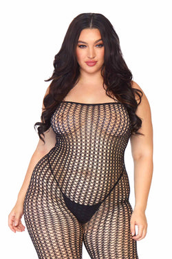 Poppy Plus Size Net Bodystocking