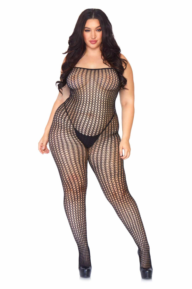 Poppy Plus Size Net Bodystocking