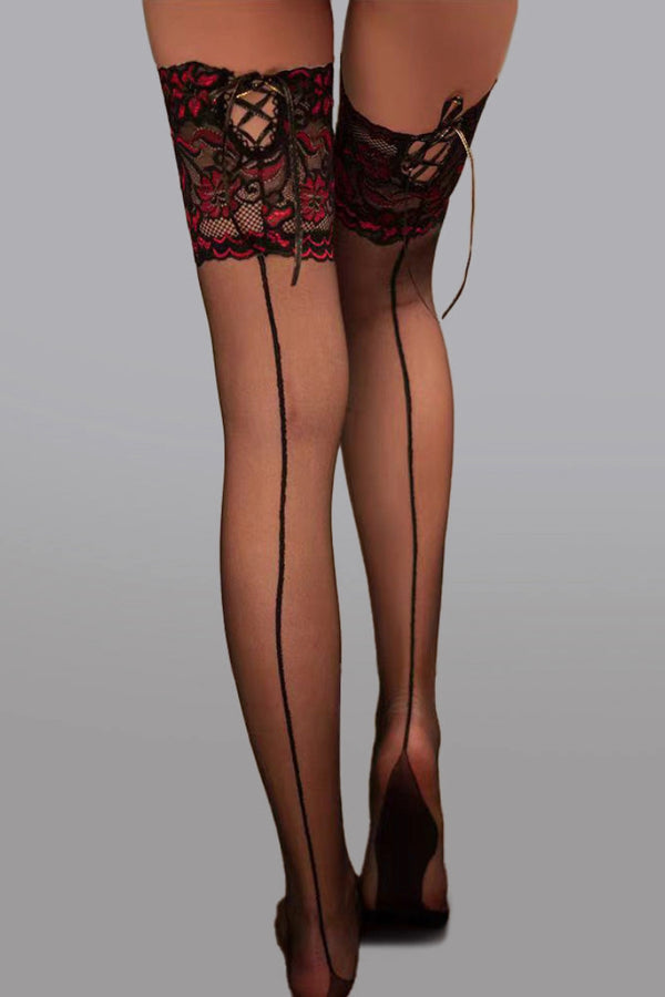 Nora Lace Binding Stockings