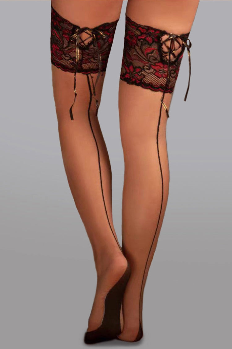 Nora Lace Binding Stockings