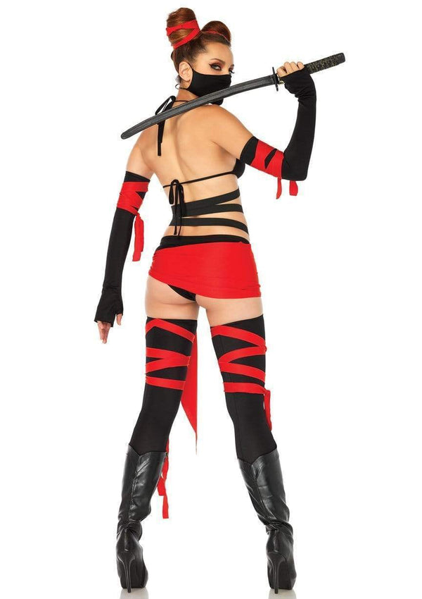 Killer Ninja Costume | Anya Lust Lingerie | Sexy Ninja costume bodysuit with Open Back Tie for special occasions