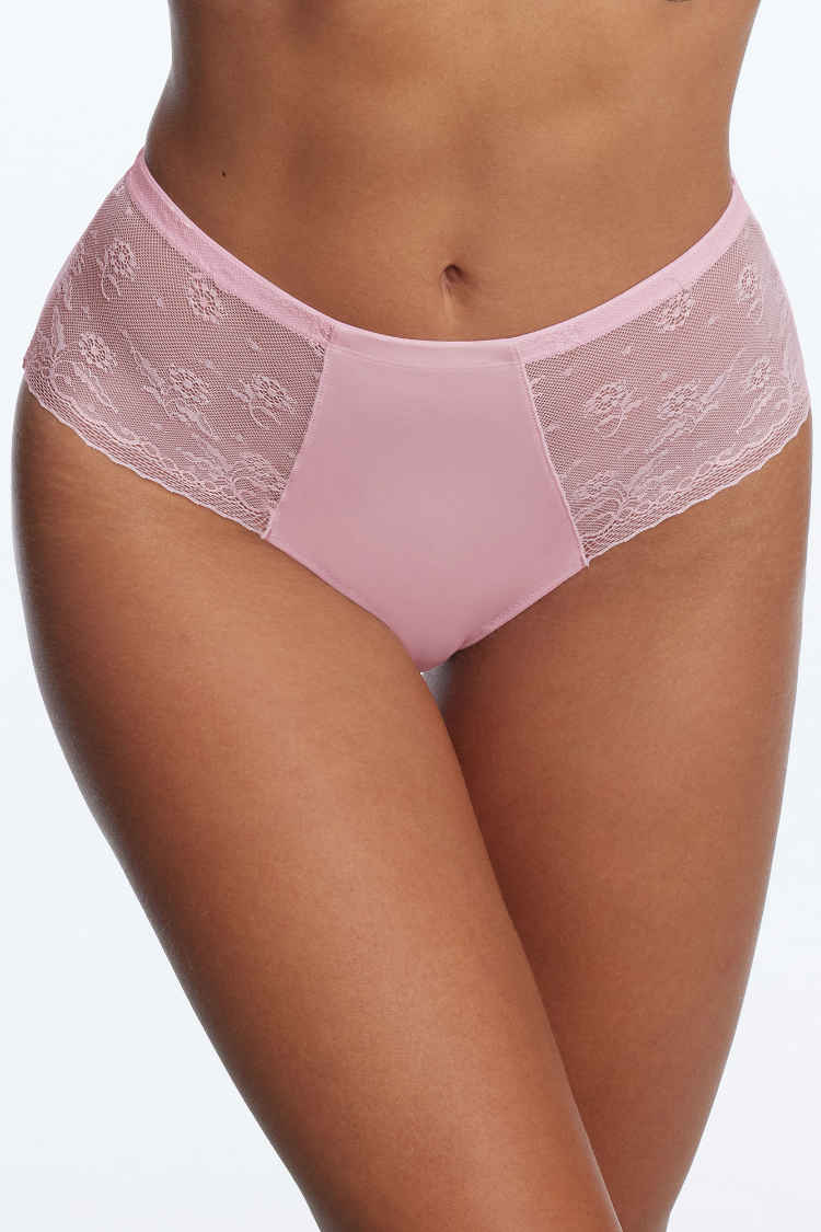 Lacy High Rise Brief in Lilac | Anya Lust Luxury Lingerie | Ultra Soft Lilac Lace Panty for Women