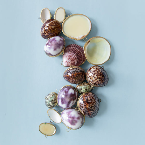 Lavender + Mint Lip Balm | Anya Lust Women's Wellness | Lavender and Spearmint Lip Balm with  natural seashell compacts