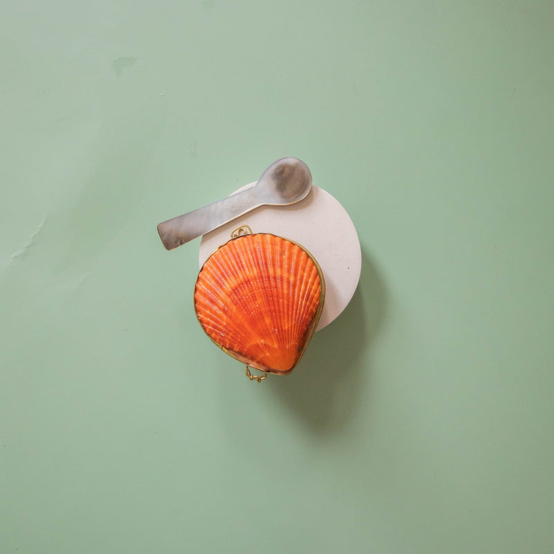 Leaves + Wood Perfume | Anya Lust Women's Fragrance | Leaves + Wood  Botanical Perfume in a Seashell with a Spoon