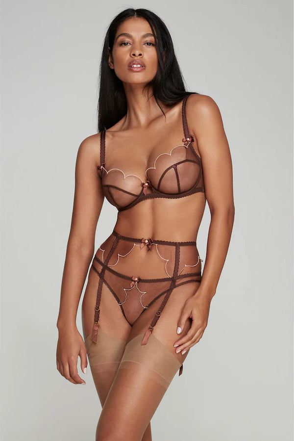 Lorna Garter Belt Chestnut