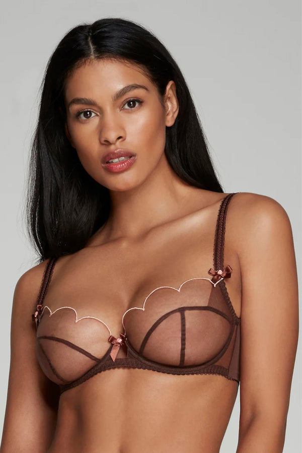 Lorna Sheer Bra Chestnut