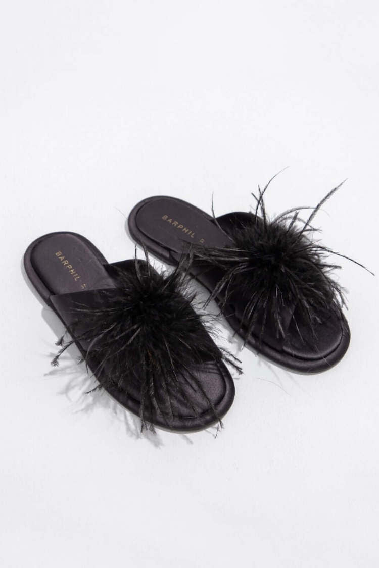 Luxe Feather Slippers