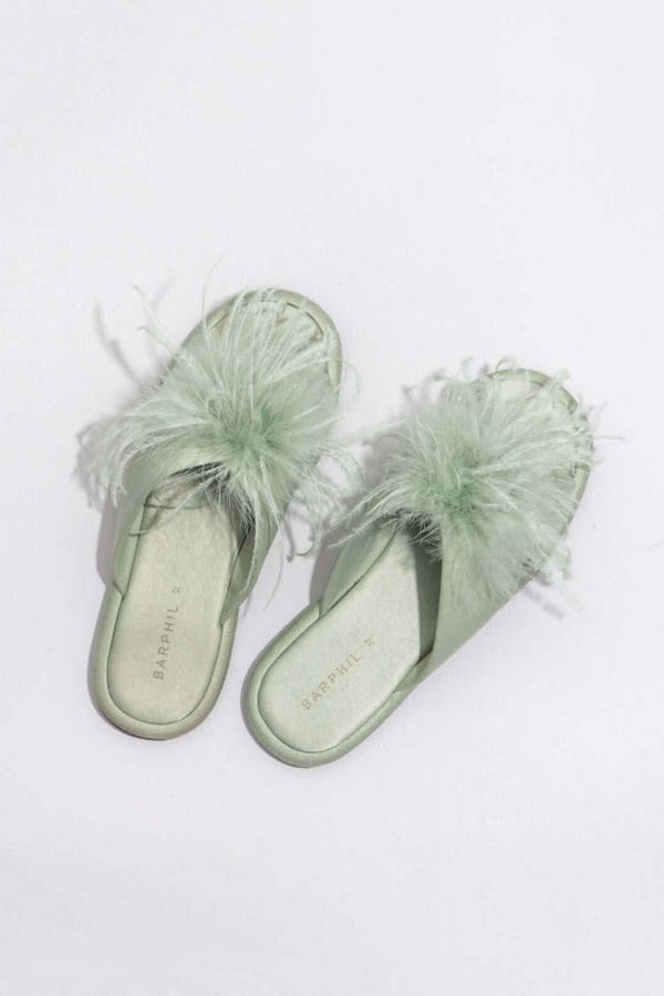 Luxe Feather Slippers