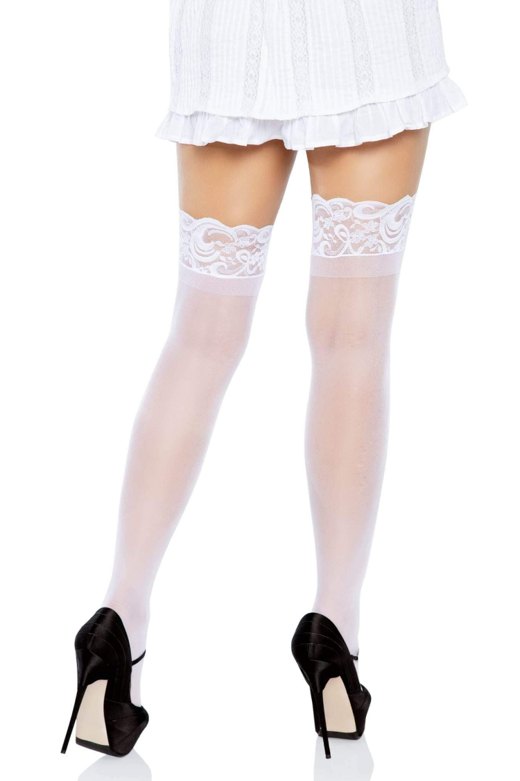 Nora Thigh High Lace Stockings | Anya Lust Luxury Lingerie | Bridal Thigh High Lace Stockings for women