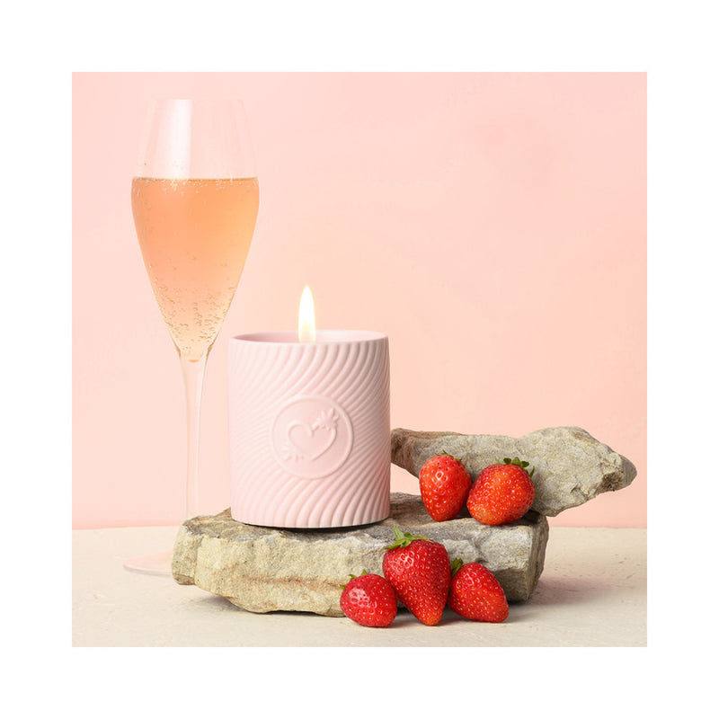 Pink Massage Candle | Anya Lust Luxury Wellness | Cannabis Seed Oil Massage Candle For Couples