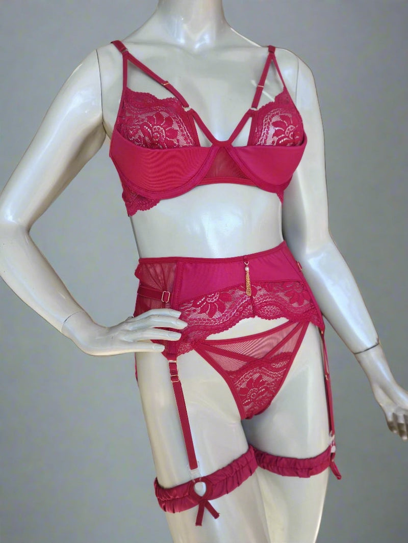 Sapphire Lace Bondage Lingerie Set | Luxury Lingerie | Anya Lust Sapphire Lace Bondage Lingerie Set | Luxury Lingerie | Anya Lust
