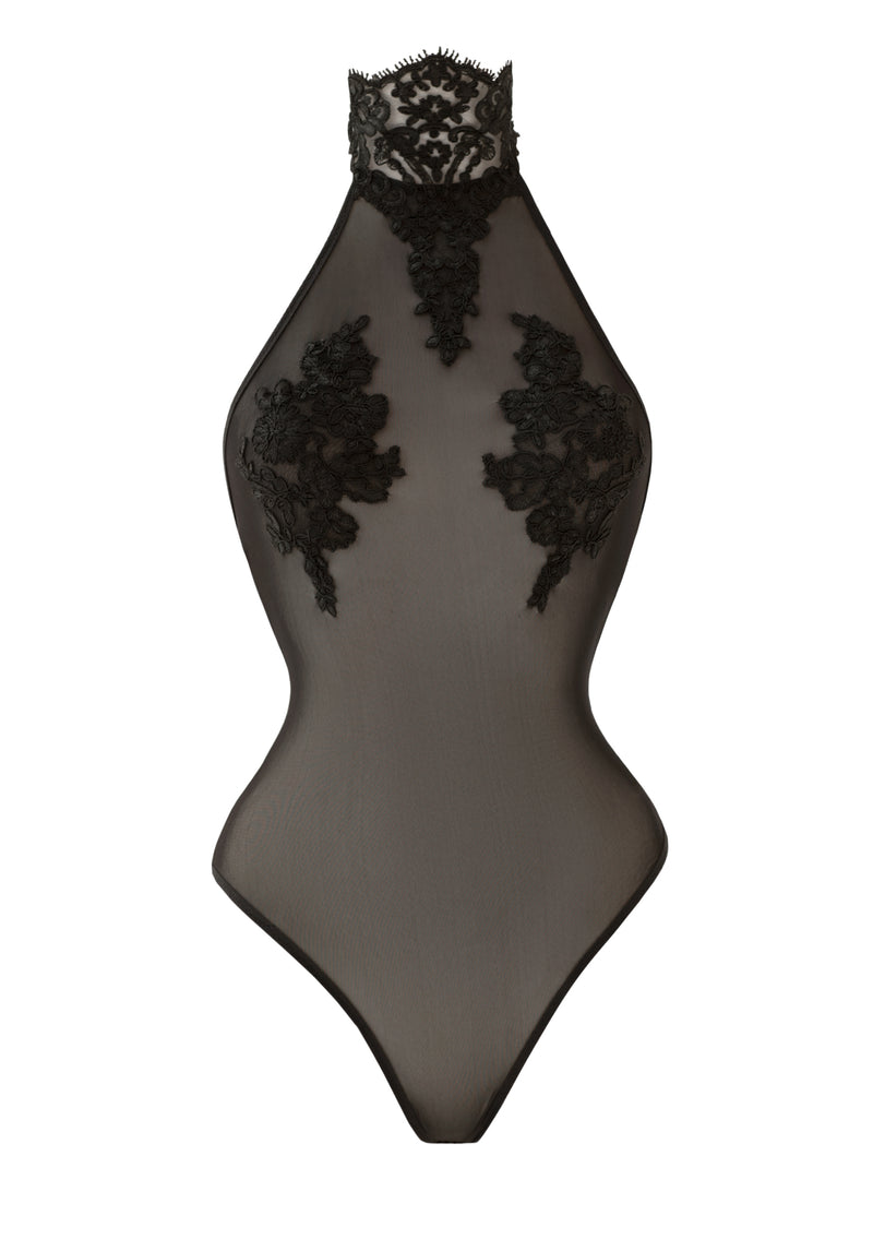 Solo Sheer Bodysuit with Lace