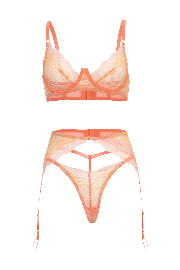 Sunny Embroidered Lingerie Set