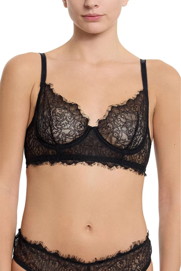 Trina Lace Underwire Bra In Black