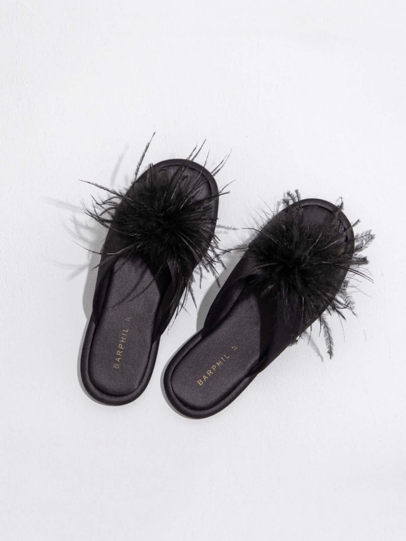 Luxe Feather Slippers