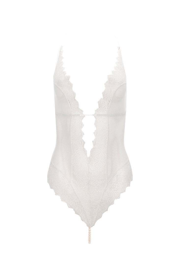 Geneva Sheer Bodysuit Ivory