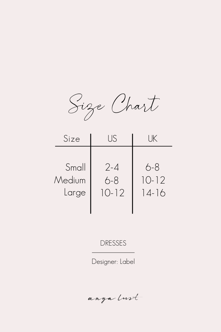 Rosa Ruched Bodycon Dress | Anya Lust Date Night Wear | Bodycon Dress Size Chart